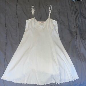 Victoria's Secret Y2K White Lace Babydoll Tank Top